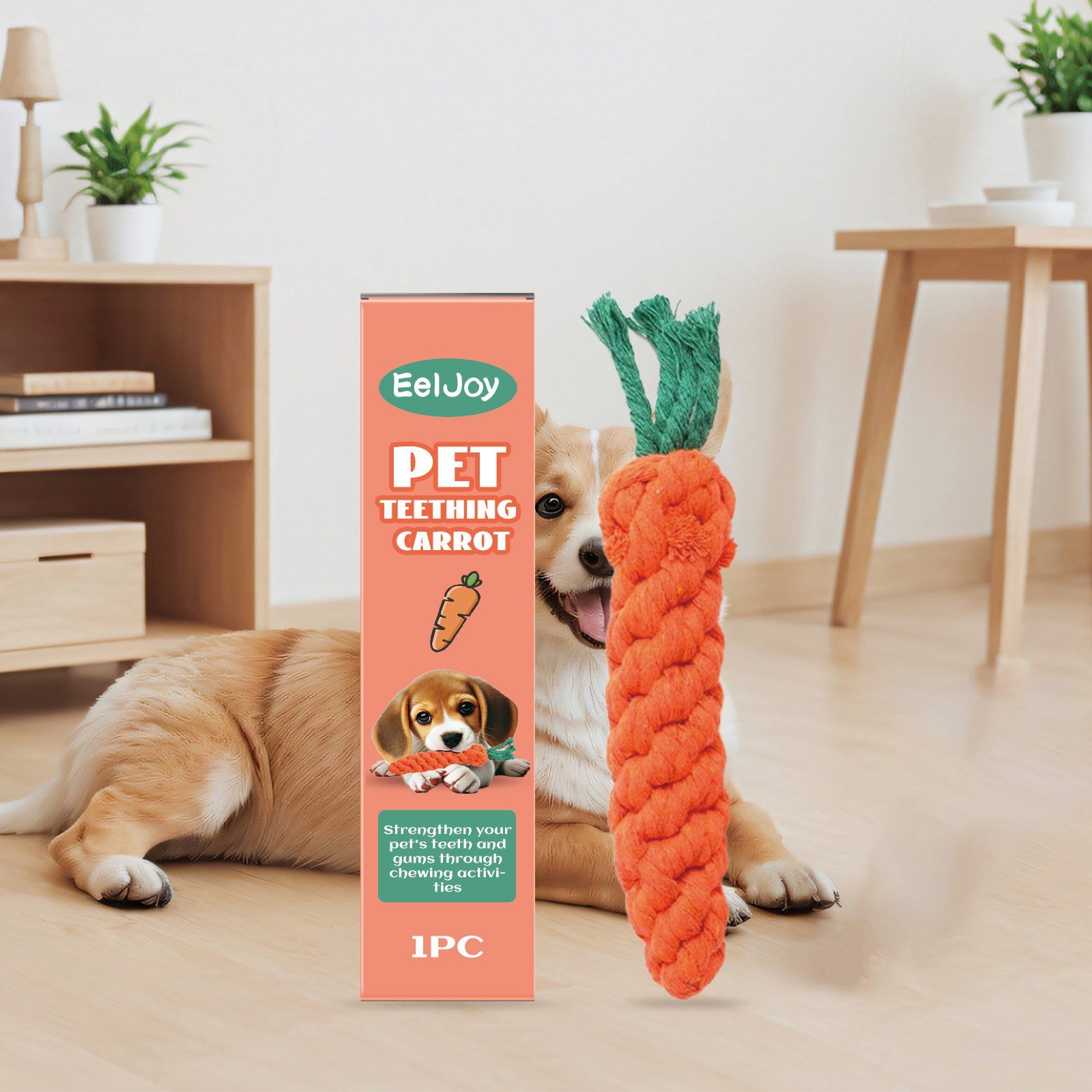 EELJOY Carrot-Shaped Pet Chew Toy, 1 Piece — image 3