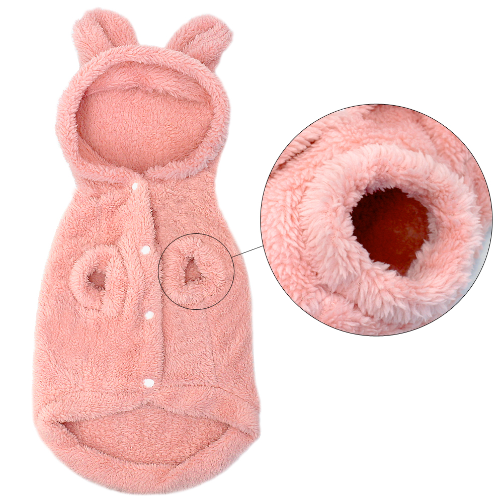 Warm Cat Clothes Winter Pet Puppy Kitten Coat Jacket For Small Medium Dogs Cats Chihuahua Yorkshire Clothing Costume Pink S-2XL — image 4