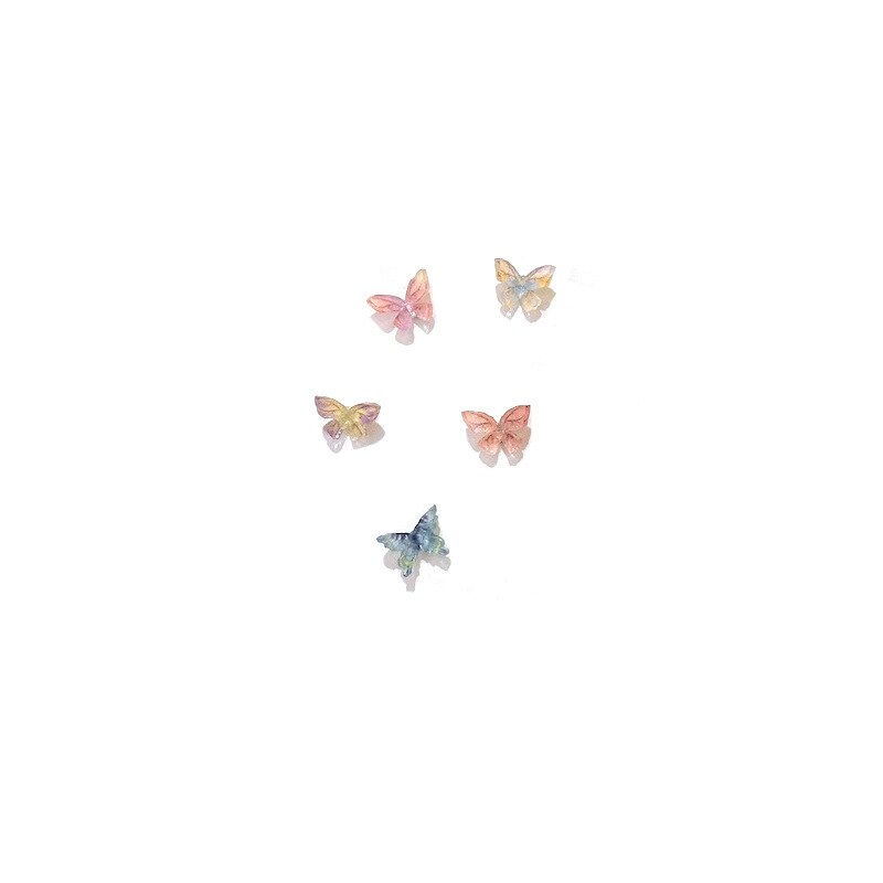 Juego de Pendientes de Mariposa Stereo Fashion Fairy: Pequeños, Simples, de Diseño Niche, Hipoalergénicos, de Celebridad Online — imagen 5