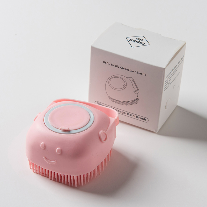 Pet Massage Brush Silicone Bath Brush Back Towel Bath Shampoo Brush — image 6