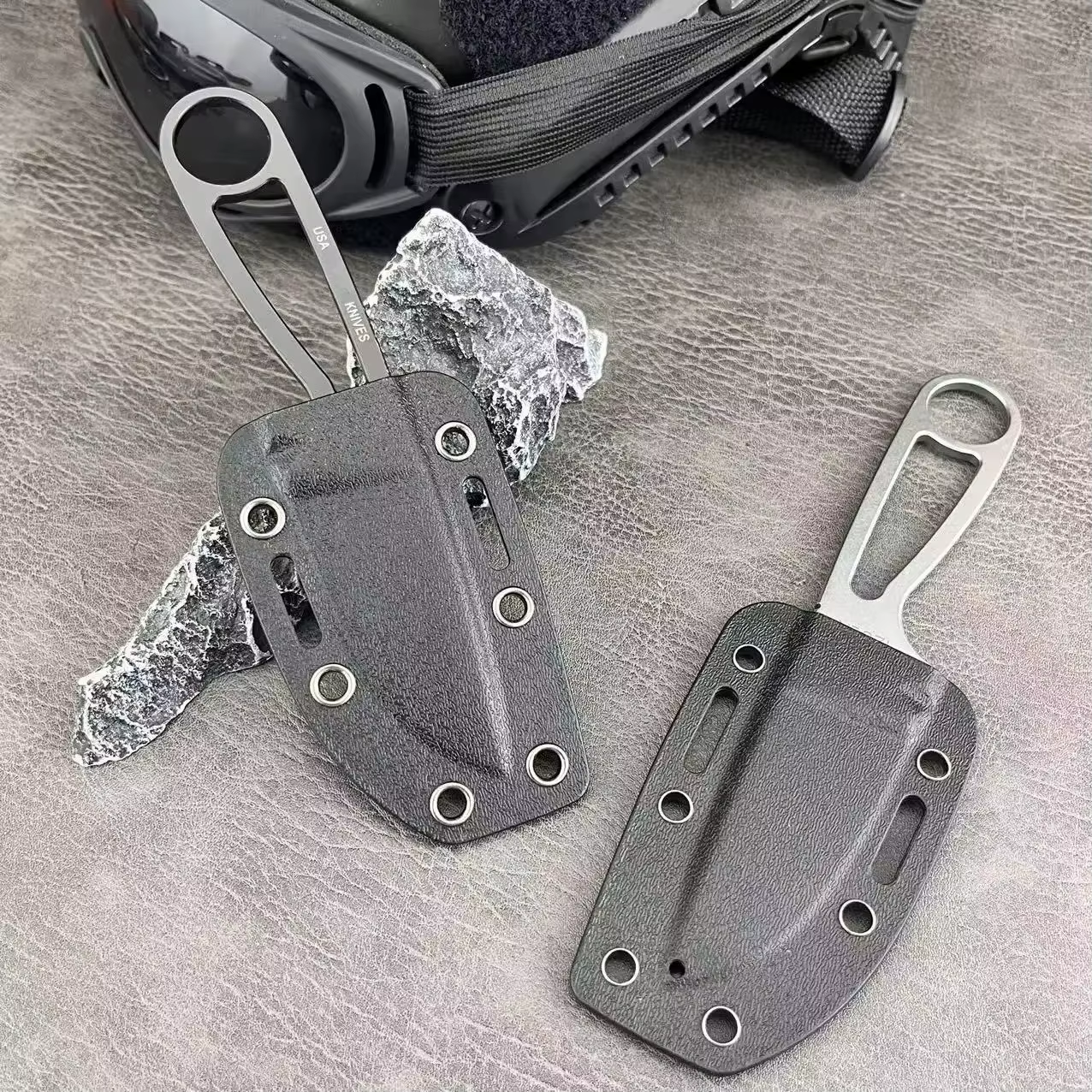 IZULA Camping Fishing Adventure Knife with Kydex Sheath High Hardness Outdoor Straight Knife Stainless Steel Pocket Daily Knives — image 6