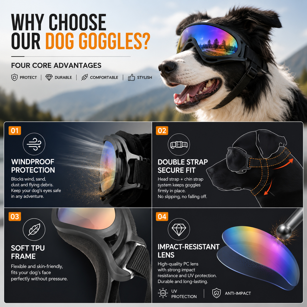 Gafas para Perros de Mediana y Gran Tamaño — imagen 3