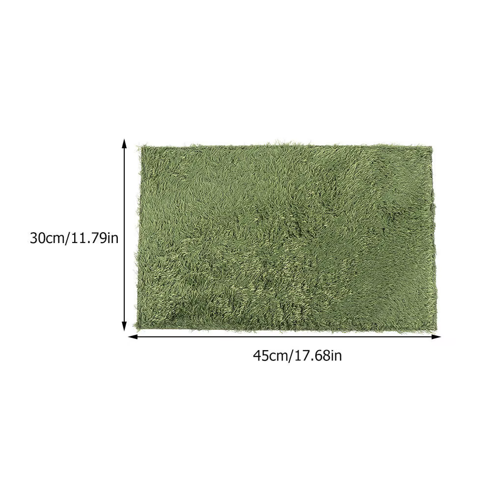 Reptile Mat Soft Cotton Fake Lawn Natural-Looking Reptile Accessory for Turtle Tank Snake Bedding Lizard Cage Decor Artificial — image 5