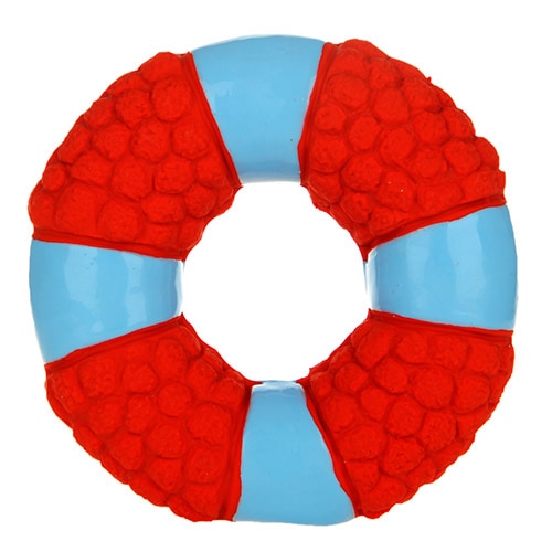 HOOPET Pet Dog Cat Chew Toys Squeaky Sound Resistance to Bite Rubber Five-pointed Star/Circle — image 3