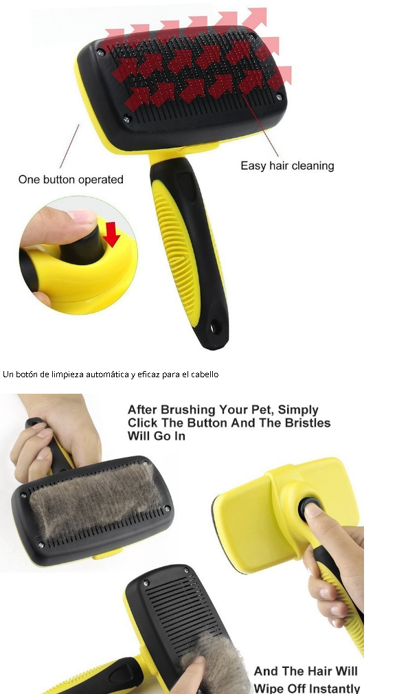 Cepillo Automático Retráctil para Mascotas — imagen 2