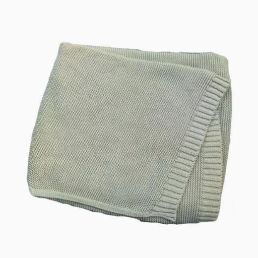 Cotton Knitted Baby Blanket with Embroidered Bear and Personalized Name, Soft Infant Car Seat Cover and Nap Blanket — image 16