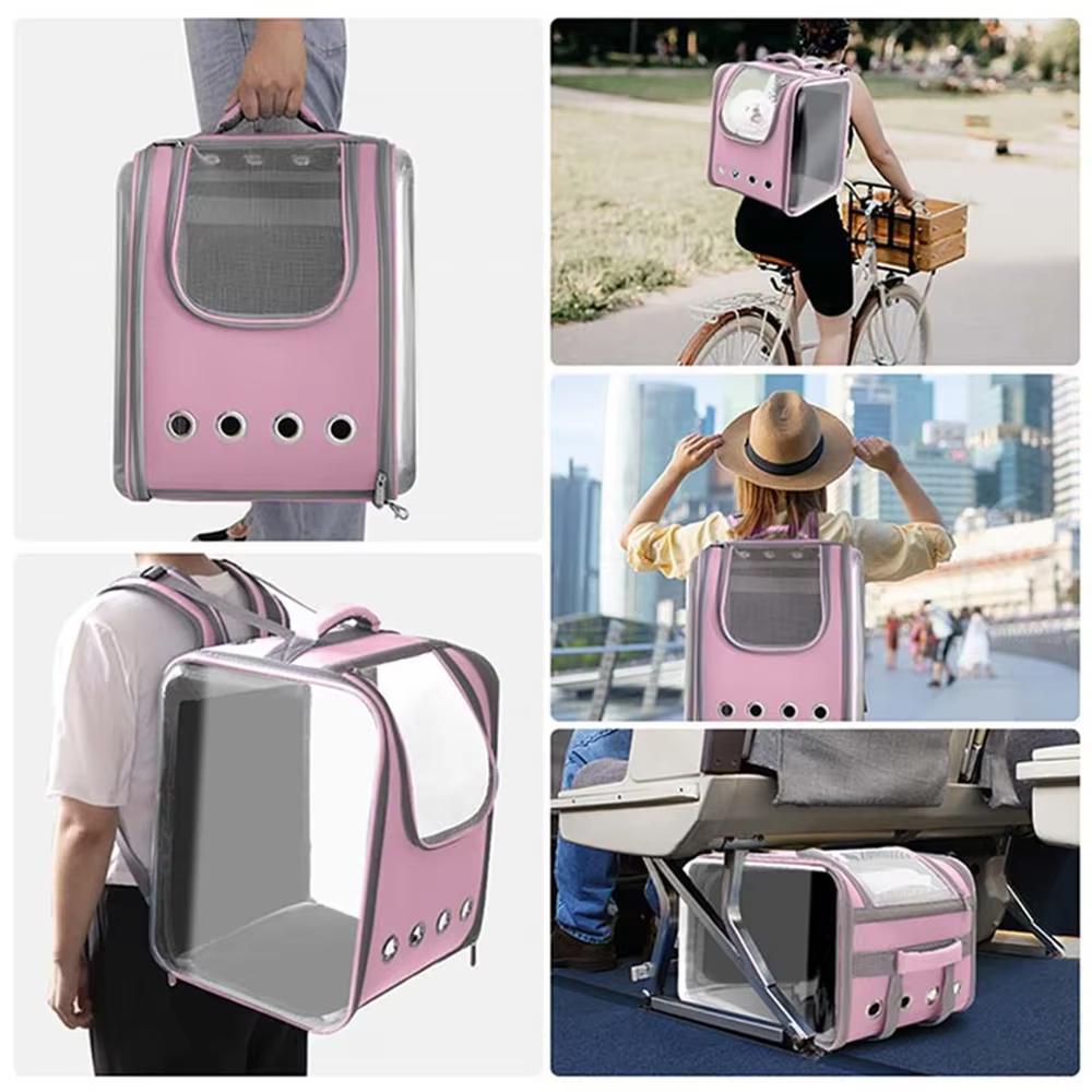 Porta Mascotas Bolsas de Viaje para Gatos y Perros Pequeños Bolsillo Transitable con Ventilación para Transportar Mascotas en Autobús, Avión o Coche — imagen 5