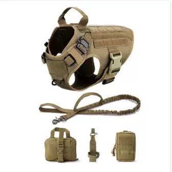 Traje impermeable de nylon y poliéster para perros grandes al aire libre con correa de hombro — imagen 1