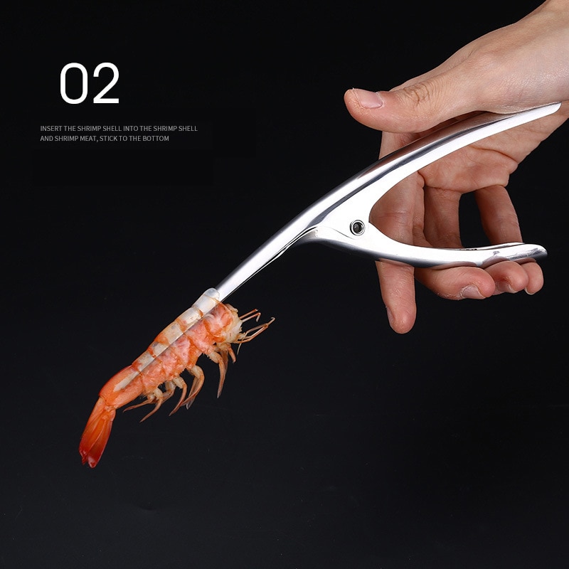 Shrimp Peeler Kitchen Appliances Portable Stainless Steel Shrimp Deveiner Lobster Practical Kitchen Supplies Fishing Knife Tools — image 6