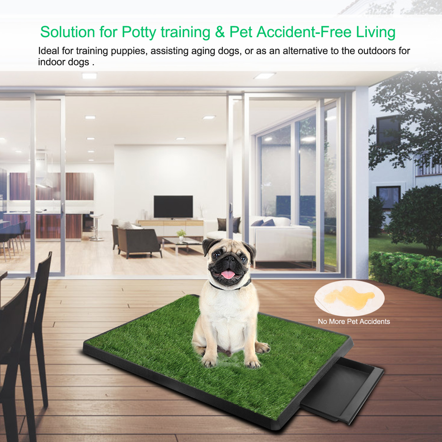 Dog Potty Training Artificial Grass Pad Pet Cat Toilet Trainer Mat Puppy Loo Tray Turf For Small Medium Dogs Indoor Outdoor Use — image 10