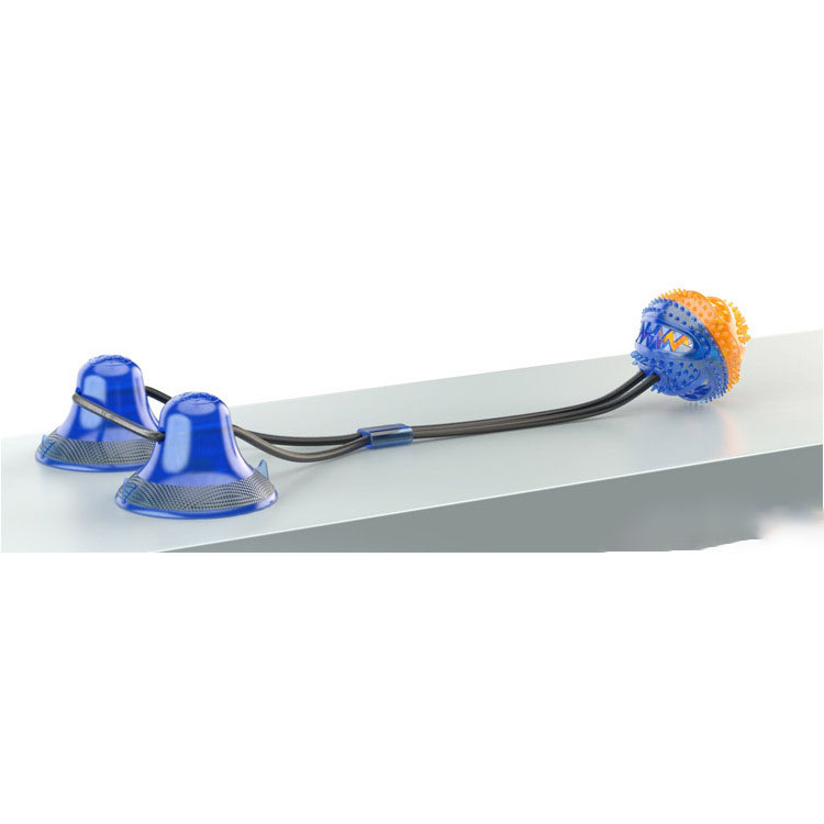 Dog Toy Double Suction Cup Pull Rope Molar Bite Leakage Resistant Food Ball Pet Products — image 5