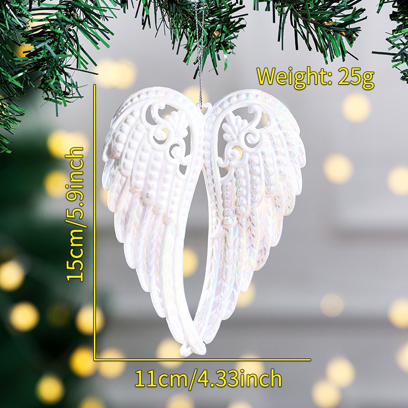 Creative Transparent Acrylic Christmas Tree Ornaments - Snowflake, Reindeer, Angel, Girl Decorations — image 12