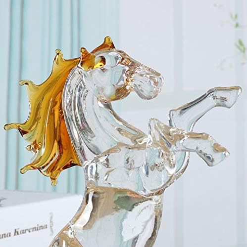 Crystal Glass Horse Statue Animal Table Decoration — image 7