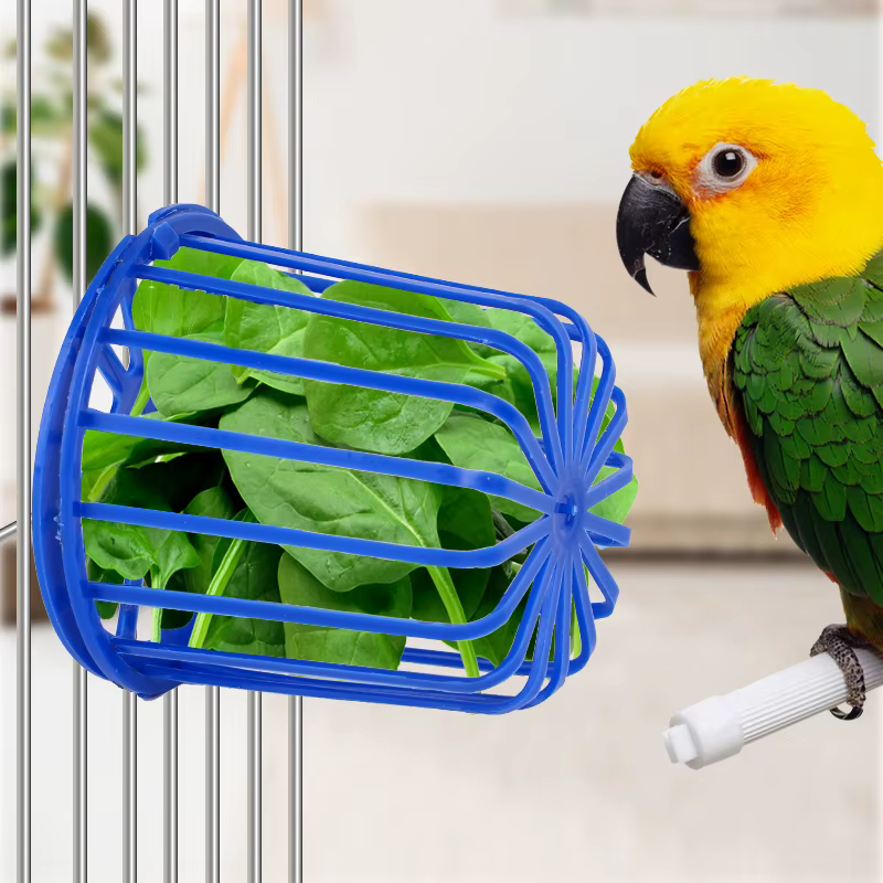 2 comederos para loro, soporte de verduras y frutas para jaula de pájaro, accesorios de jaula, cesta colgante, contenedor de comida, suministros para jaula de periquito — imagen 3