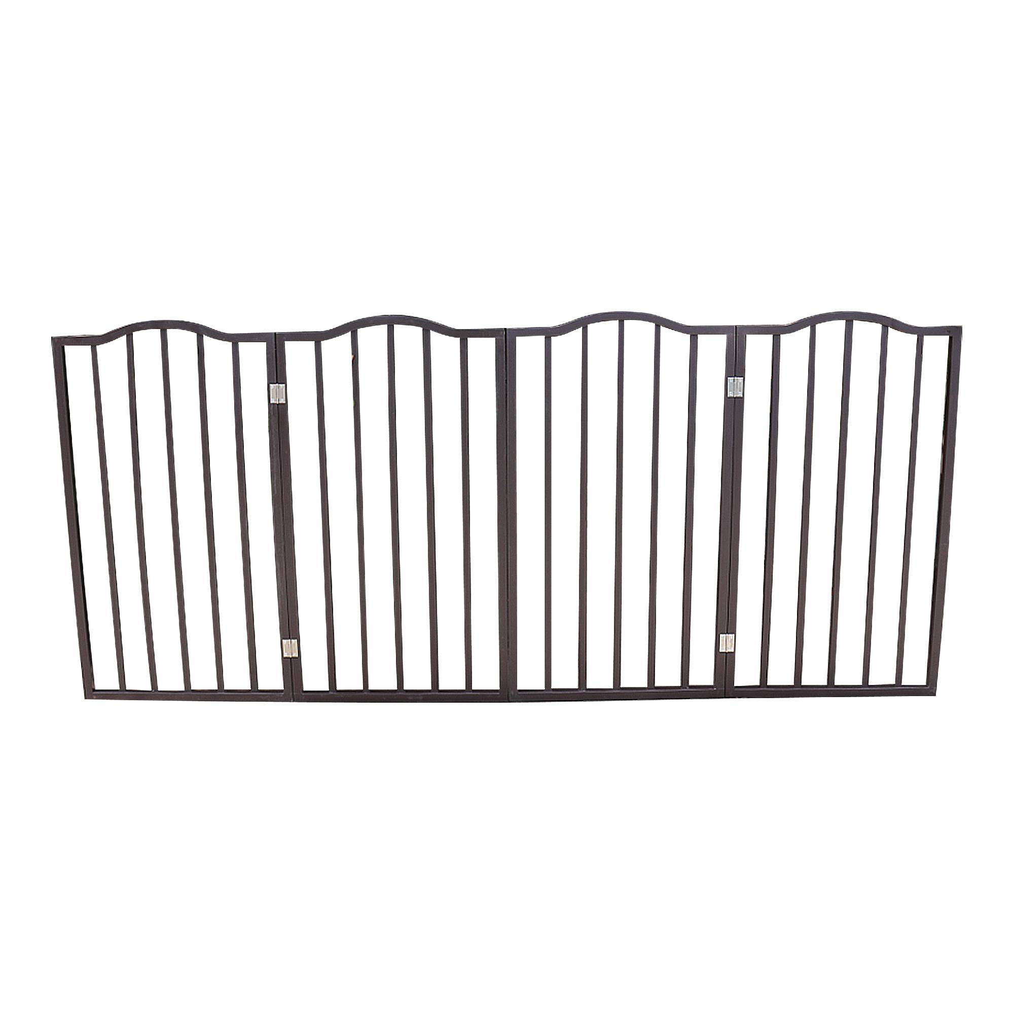 Pet Gate, Dog Gate For Doorways, Stairs Or House, standing, Folding, Arc Wooden — image 9