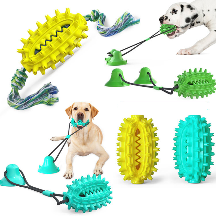 Pet Supplies New Cactus Ball Teething Stick Dog Toys Dog Suction Cup Venting Bite Resistant Toys — image 1