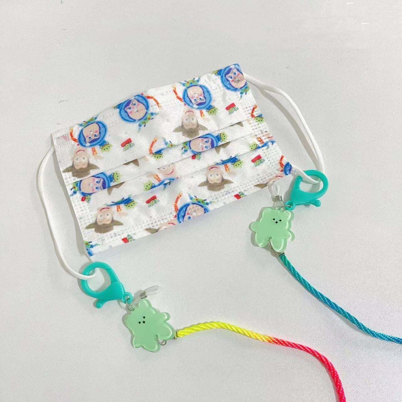Lazo de Cuello Colorido DIY Acetato de Celulosa con Oso Gradient para Niños de Escuela Primaria Accesorios — imagen 7