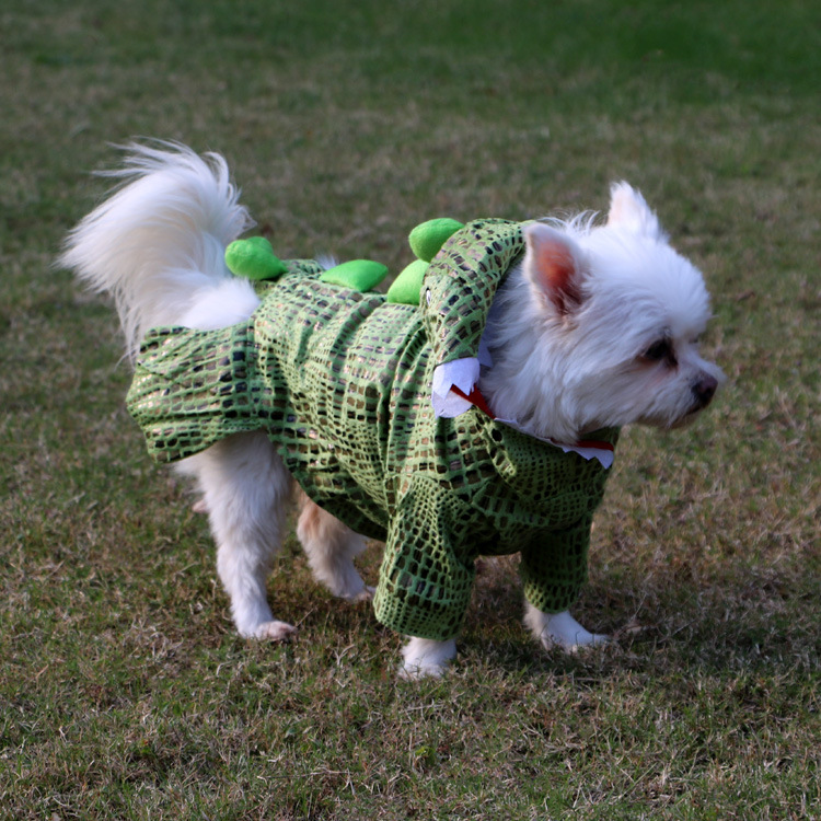 New Halloween Dog Crocodile Models Transforming Clothes Christmas Weird Pet Costumes Puppy Clothes — image 1