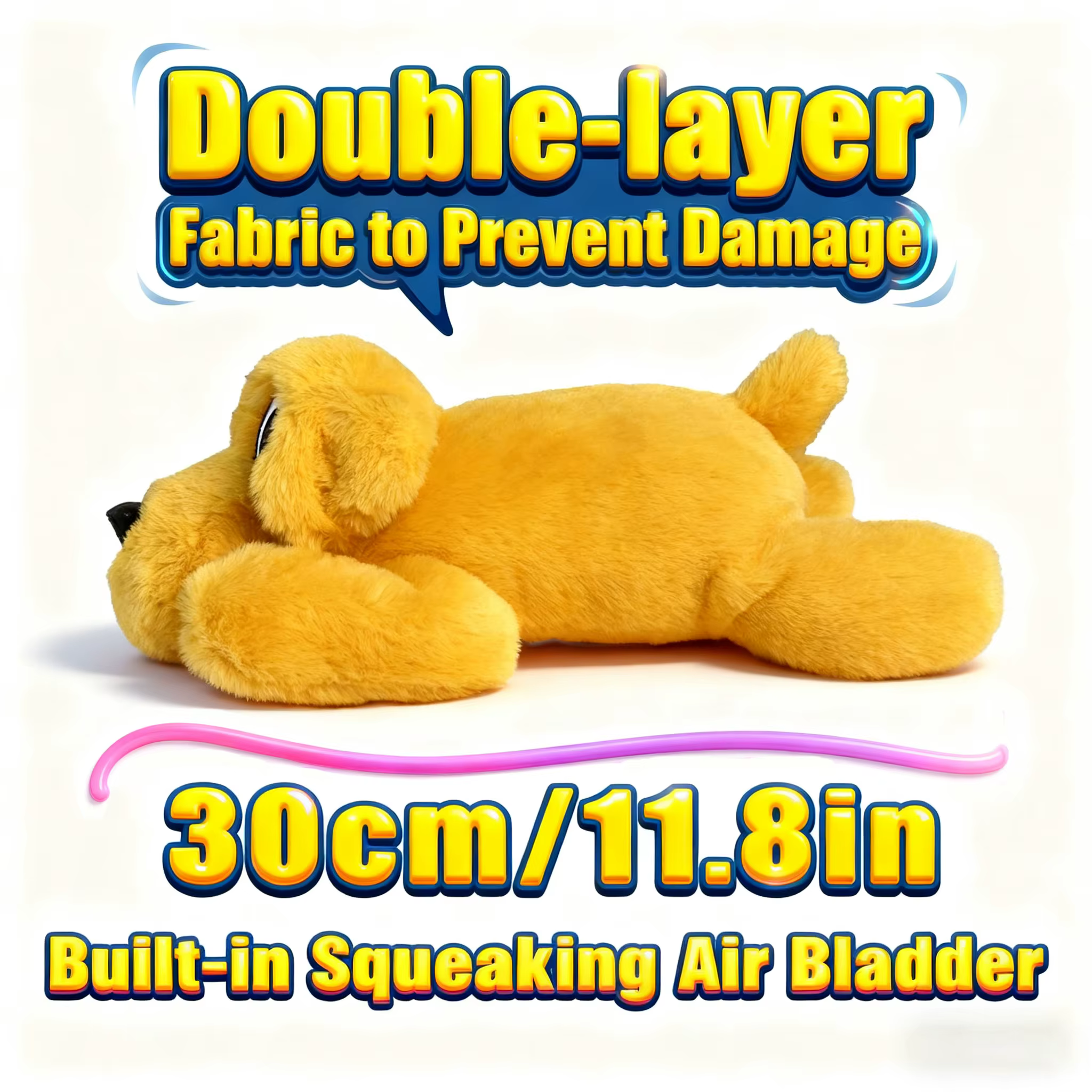 Juguetes de Plush Interactivos para Animales: Doble Capa, Resistente a Rasguños, Lavable, Sonido y Comida para Mascotas Pacíficas — imagen 5