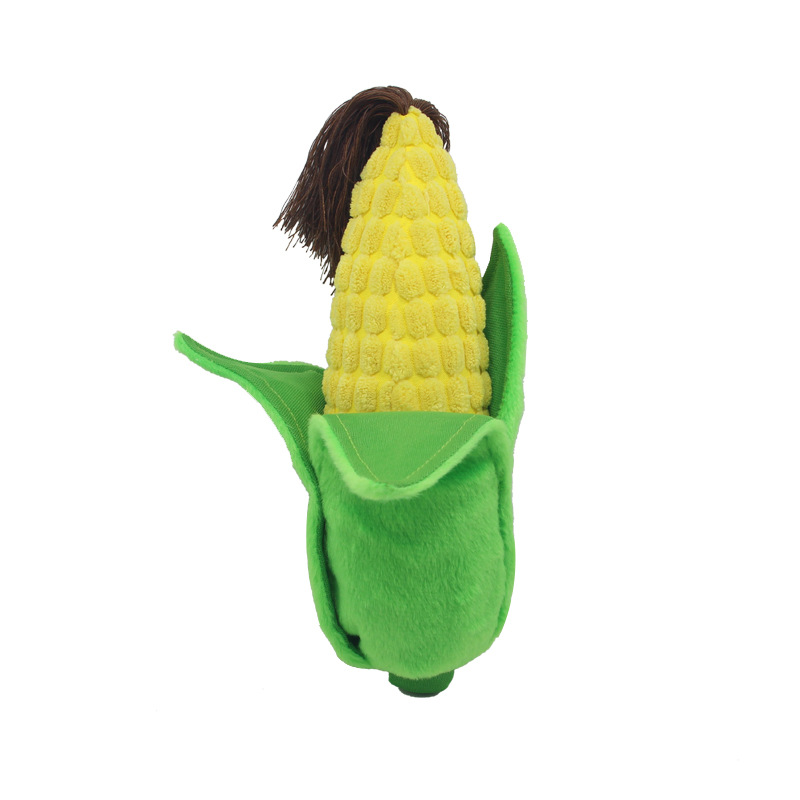 Pet Plush Sound Toys Fruits and Vegetables Dogs and Cats Educational Toys Supplies Cactus, Corn, Eggplant — image 5
