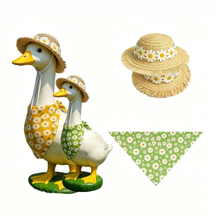 PorchGooseCostume Rustic Resort Porch Goose Funny Outdoor Large Goose Decoration Costume Prop Set — image 1