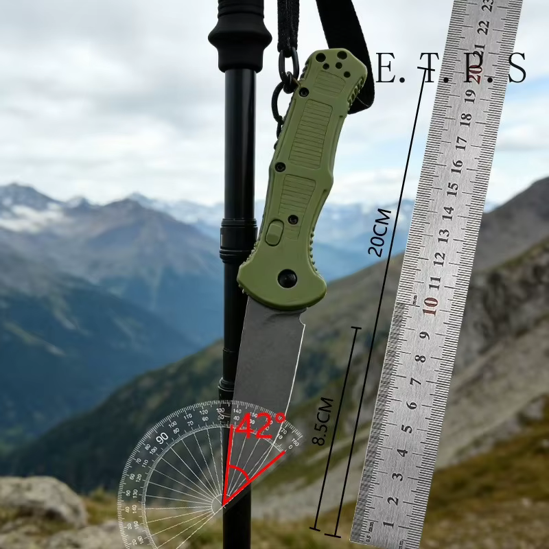 BM 9070 Folding Pocket Knife Drop Point Plain Blade Grivory Handle Hunting Camping Outdoor Multitool Knives — image 6