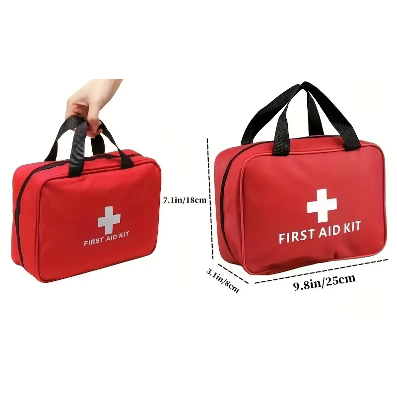 Kit de Primeros Auxilios 184 piezas, Suministros Médicos Multifuncionales para Emergencias Portátiles, Ideal para Excursiones Al Aire Libre, Caminatas y Más — imagen 2