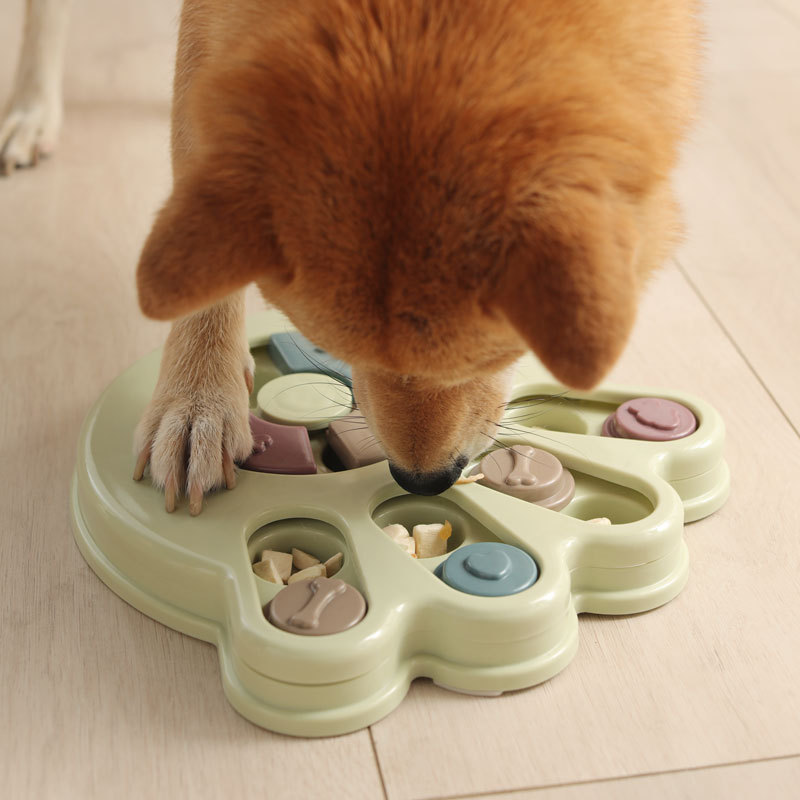 Claw Print Dog Toy Pet Puzzle Slow Food Toy Leakage Plate Training Interactive Slow Food Plate — image 3