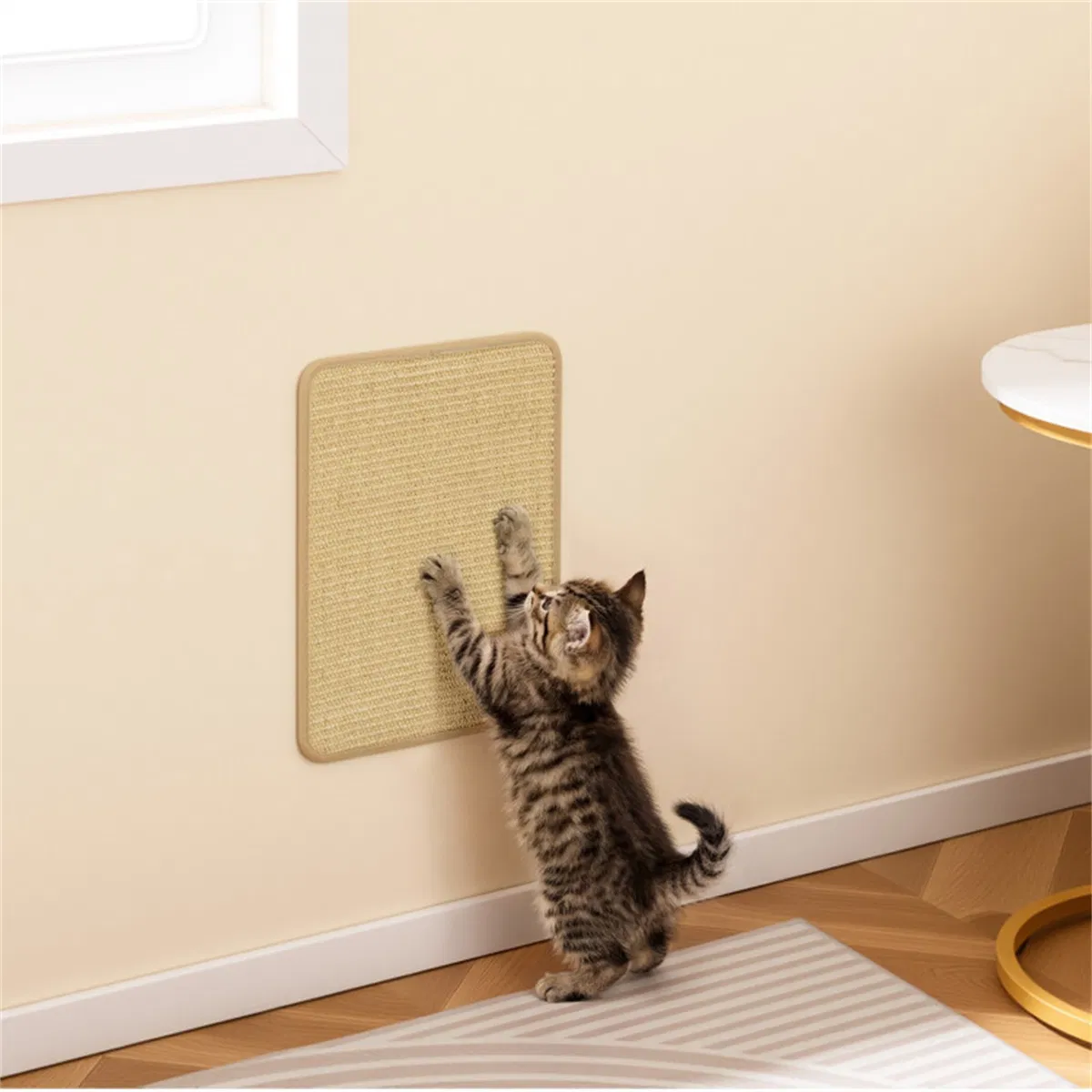 Natural 6-Piece Cat Scratching Mats, Sisal Material Anti-Slip Latex Backing Furniture Protector — image 5