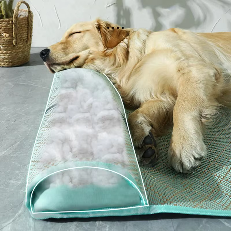 Cooling Bedding for Dogs Mat Pets Supplies Dog Beds Tiny Washable Bed Lie Outdoor House Cushion Mattress Large Pet Accessories — image 3