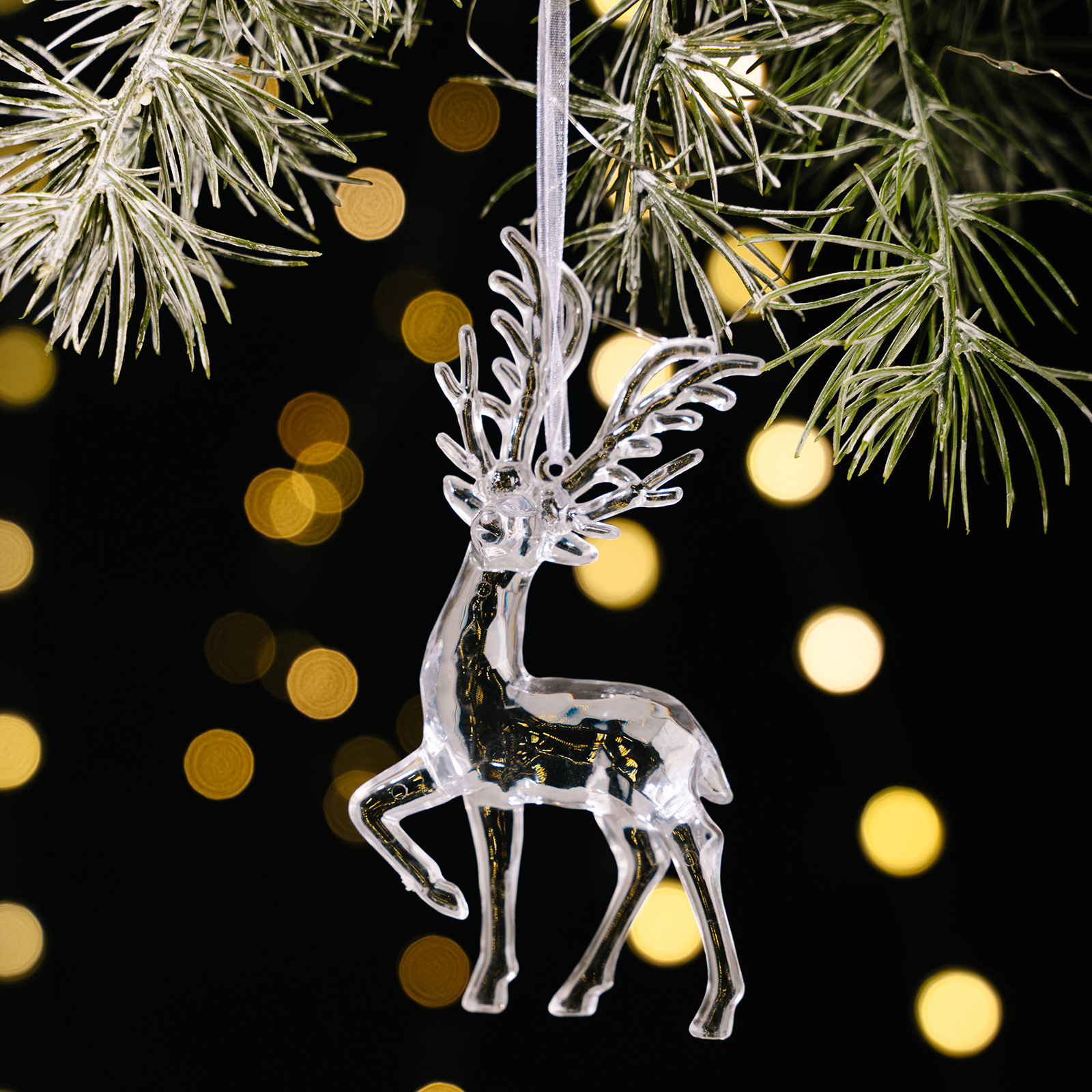 Transparent Elk Pendant Christmas Decoration Elk Pendant Small Tree Atmosphere Decoration Pendant — image 8