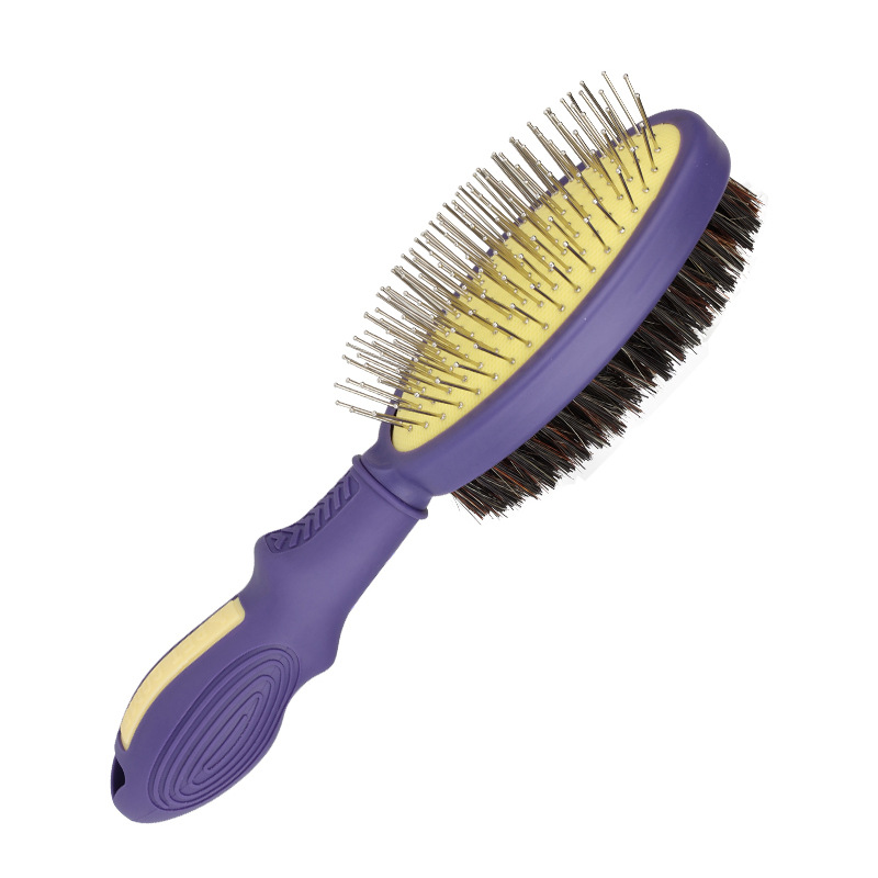 Pet Products Pet Double Face Comb Dog Cat Beauty Air Bag Massage Needle Comb Pet Pig Hair Removal Brush — image 6