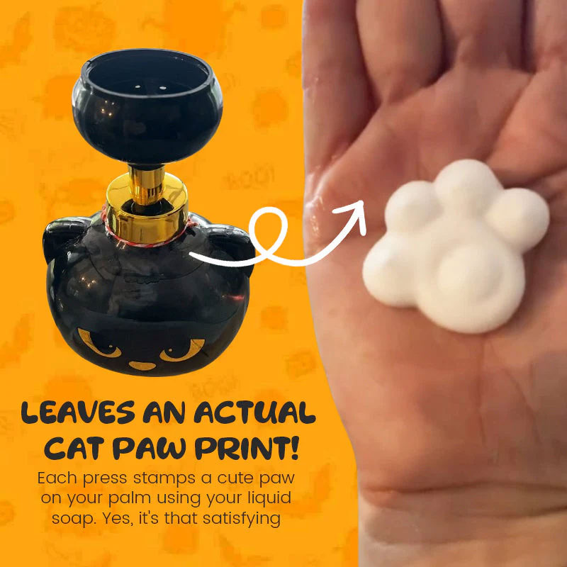 Cute Cat Paw Foam Soap Dispenser. Flower-shaped, funny. Cat lover gift for bathroom/kitchen — image 6