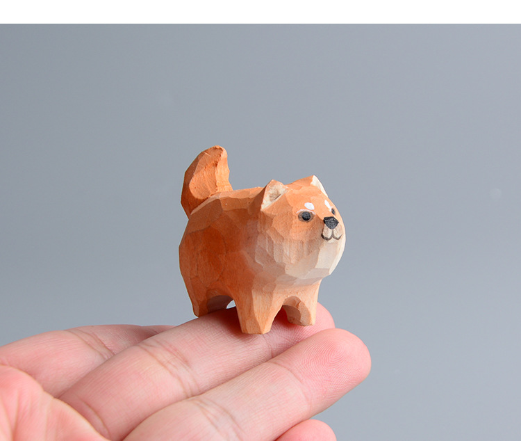 Creative Wooden Cat Trinkets Crafts Handmade Wood Carving — image 28