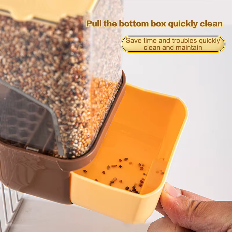 Comederos Automáticos para Aves de Interior, Herramientas de Alimentación, Contenedor Dispensador para Jaula de Loros, Set de Alimentación Plástico Atornillable — imagen 4