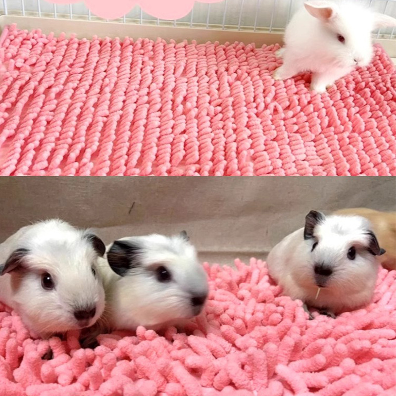Almohada de Chenille para Conejos y Roedores - Colchón Plush Anti-Slip para Cachorros y Gatos — imagen 4