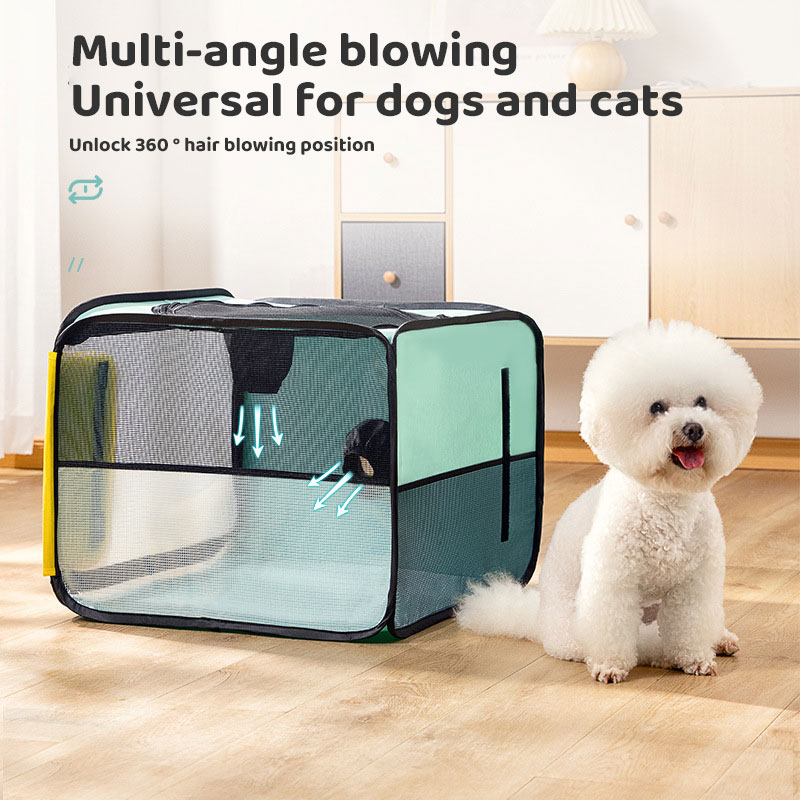 Cats And Dogs Bathing Home Blow Dry Hair Cage Pet Warm Drying Box Splash-Proof Hair Dryer Drying Bag — image 2