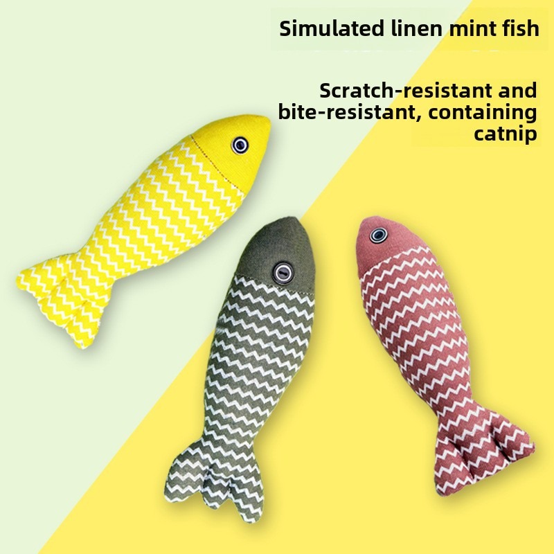 Juguetes de Peces Menta para Mascotas - Se Emiten Tres Colores Aleatorios, Oficiales Deben Ingresar, Juguetes de Peces Menta, Adecuados Para Gatos de Todas Las Edades — imagen 5