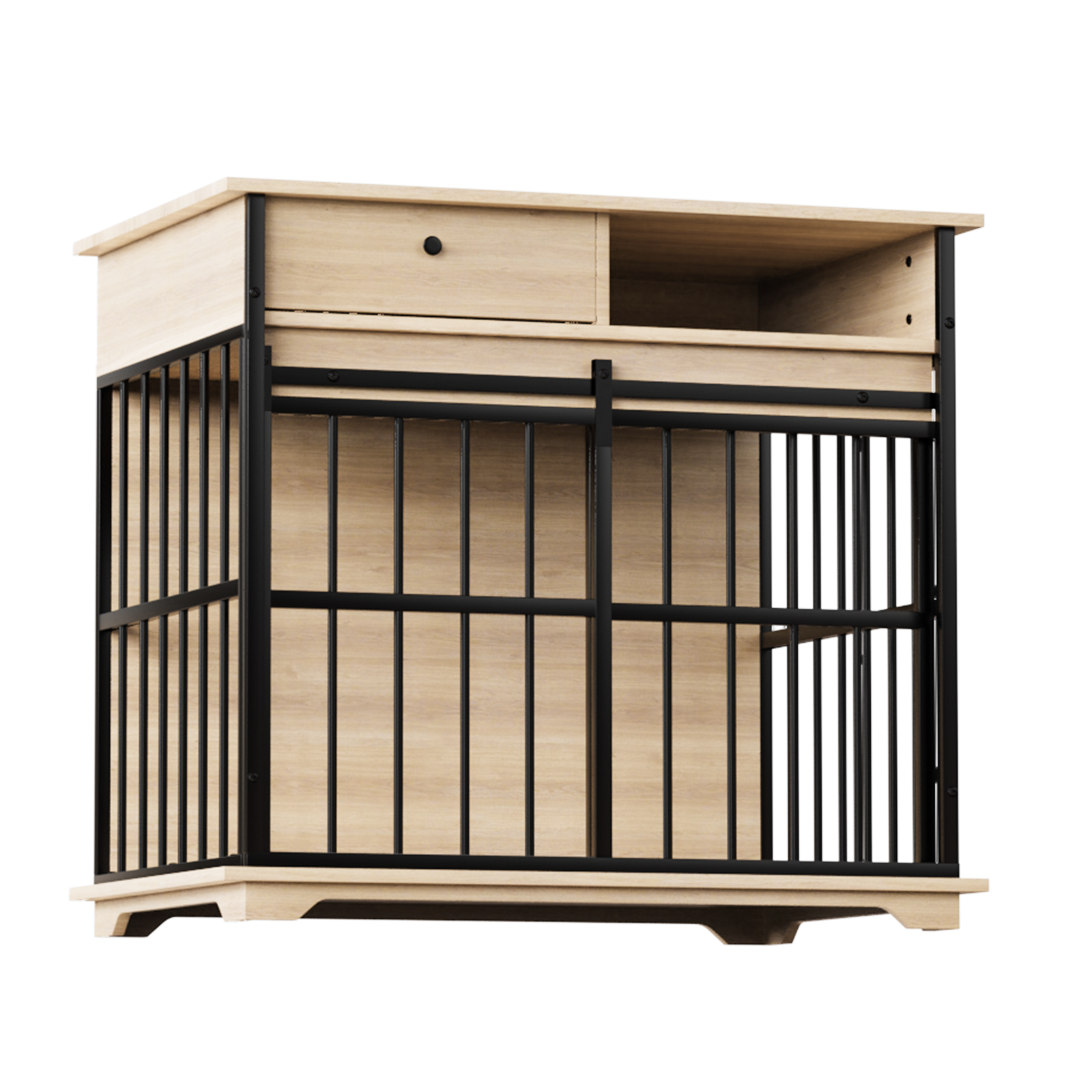 Dog Crate Furniture, Large Dog Cage Furniture With Tray For Medium Large Dogs, Wooden Dog Kennel Furniture — image 6
