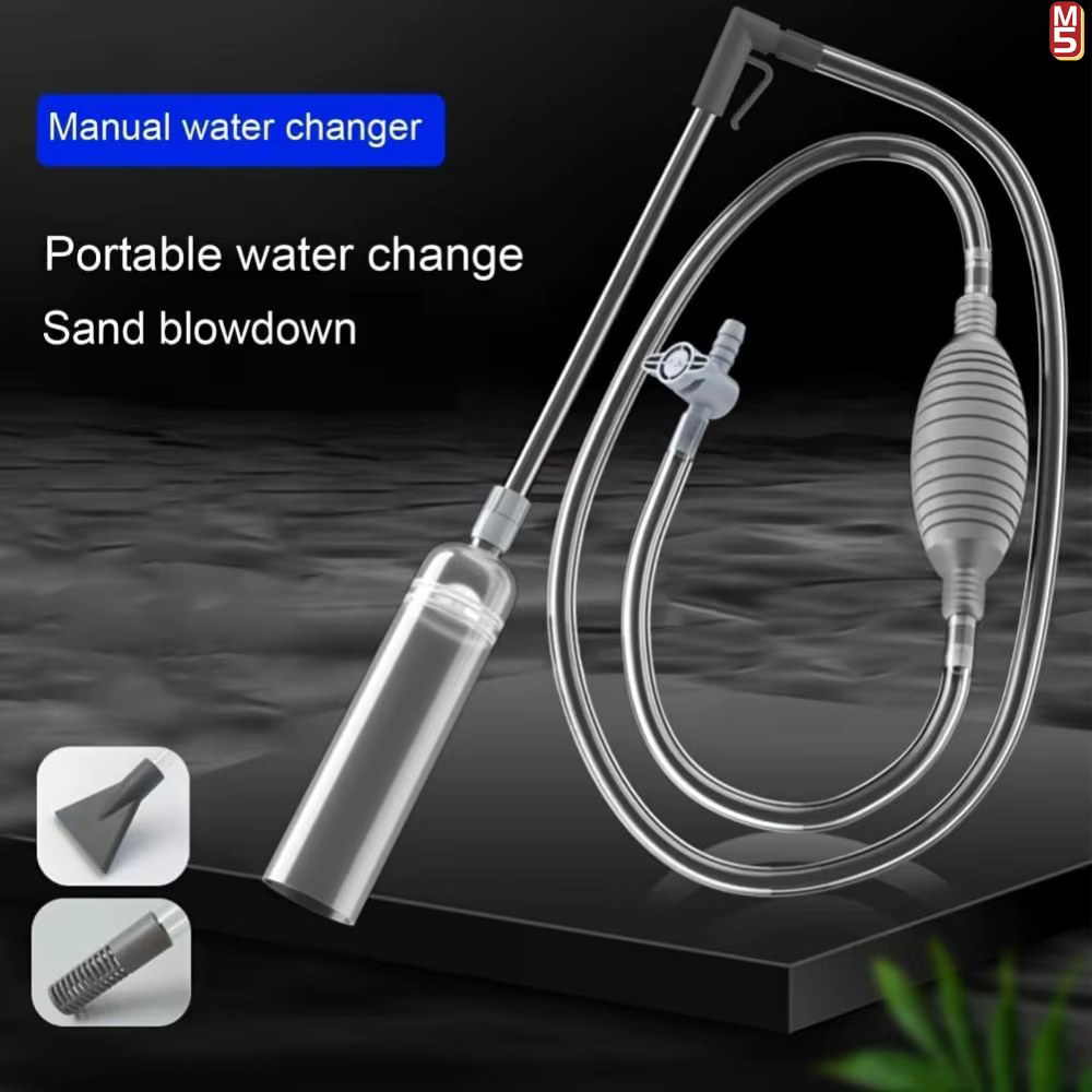 Aquarium Siphon Vacuum Cleaner Tool Set for Large Fish Tank Gravel/Sand Cleaning Water Change with Extension Tube, Fast and Easy — image 3