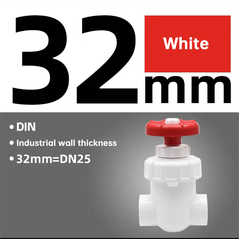 25/32/40mm UPVC Control Valve - Corrosion Resistant Plastic Gate Valve for Aquarium Sump & Garden Drip Irrigation Accessories — image 10