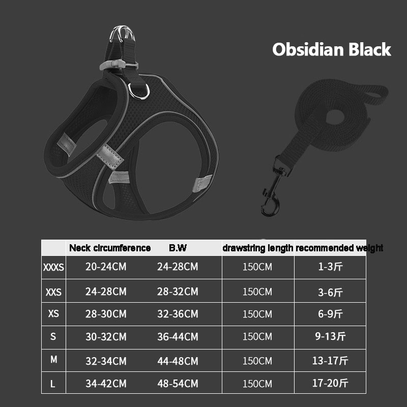Pet Supplies Vest Pet Leash Cat Dog Chest Strap Breathable Reflective Dog Walking Chain — image 6