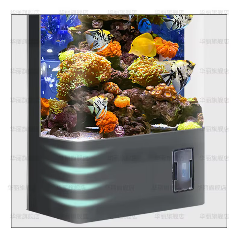 Household all-in-one machine Large fish tank Living room Vertical cabinet Intelligent ecological oxygen glass aquarium — image 4