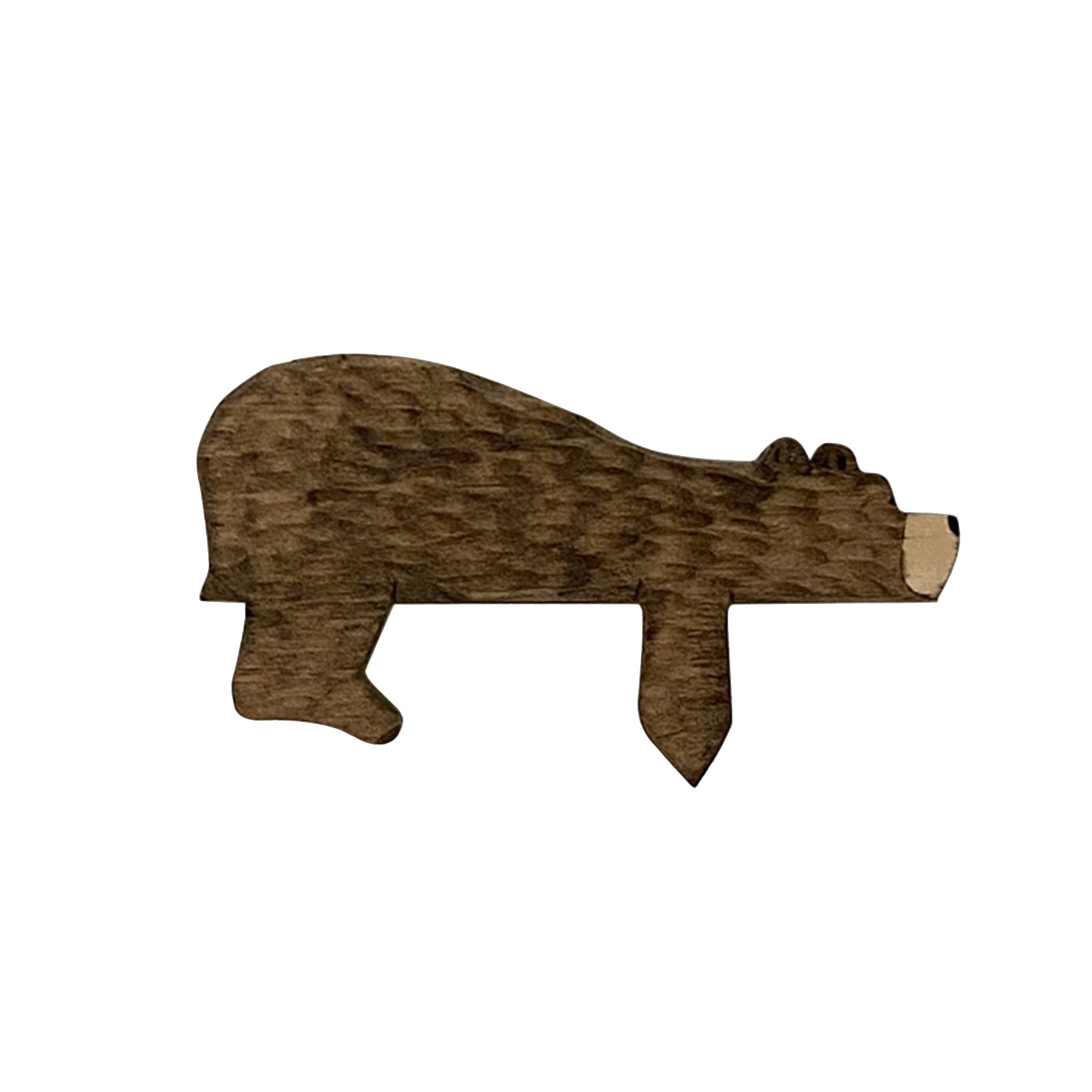 Interesting animal brown bear room door top wooden decoration home creative door frame decoration ornaments — image 5