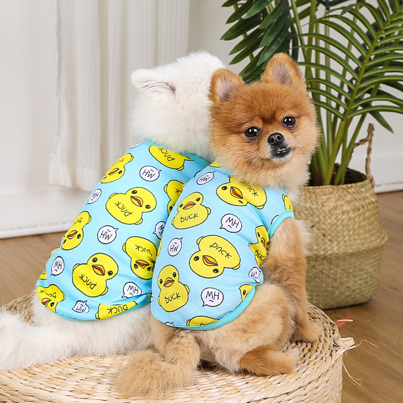 Ropa de Verano para Perros y Gatos - Vestido de Pato Amarillo con Malla Grande Tamaño — imagen 2