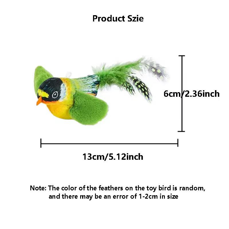 The Pet Cat Toy Emulates the Sound Bird to Amuse the Cat Elastic Rope to Relieve Boredom and Resist Scratching and Biting — image 6