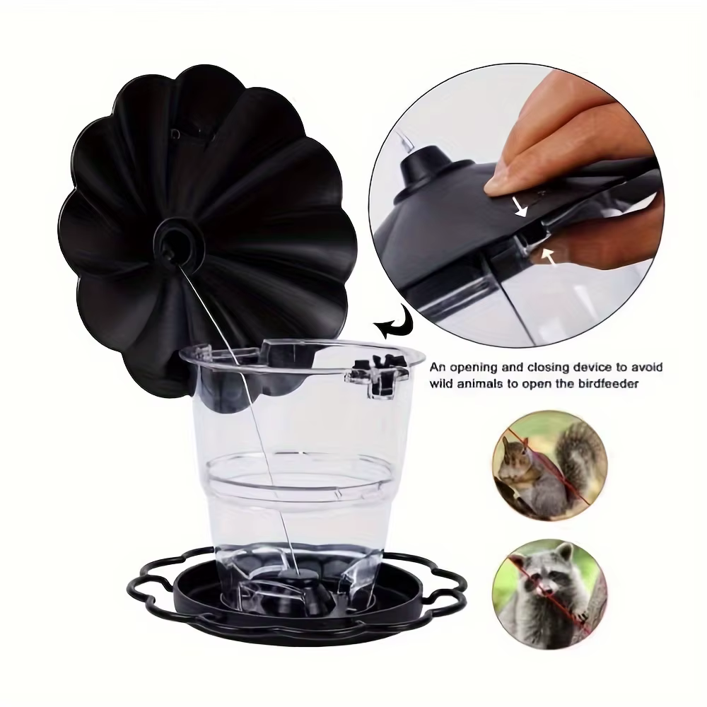 Backyard Bird Feeders Wild Bird Feeders Attract Diverse Birds with Elegant, Waterproof Lantern Bird Feeder for Outdoor Viewing — image 2