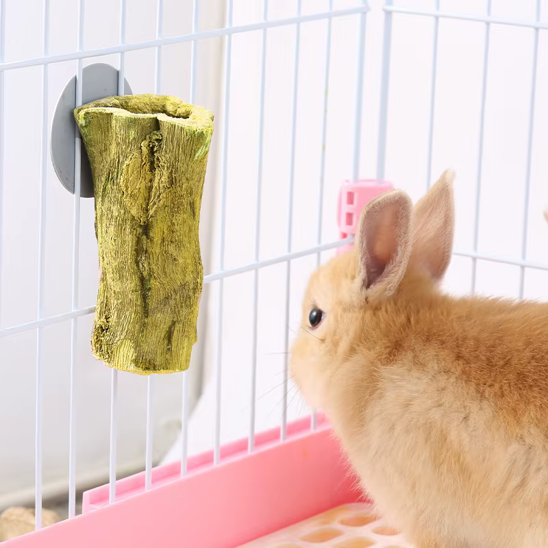 Natural Bunny Chew Toys, Organic Papaya Wood Chew Sticks Hamster Chew Toy for Teeth Hamster Guinea Pig Rat Gerbils — image 1