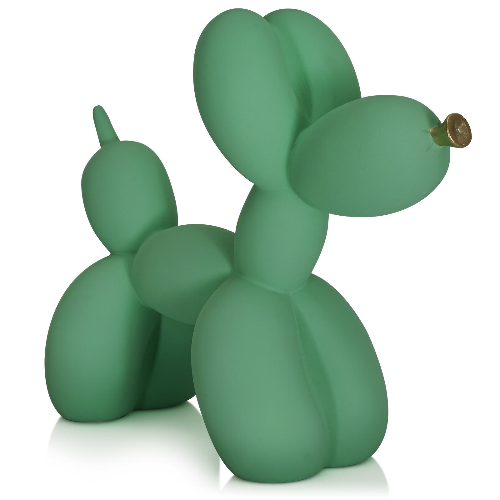 Perro de globo verde decorativo simple para el hogar — imagen 1