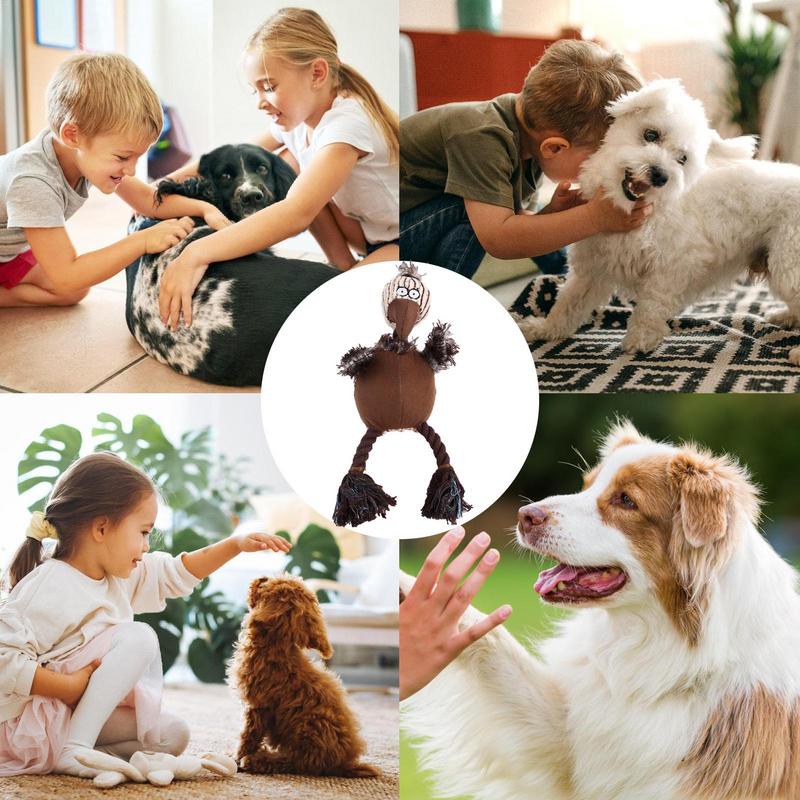 Stuffless Dog Toys Plush Toys For Aggressive Chewers Dog Toys For Aggressive Chewers Puppy Chew Toys Squeaky Plush Dog Toy With — image 5